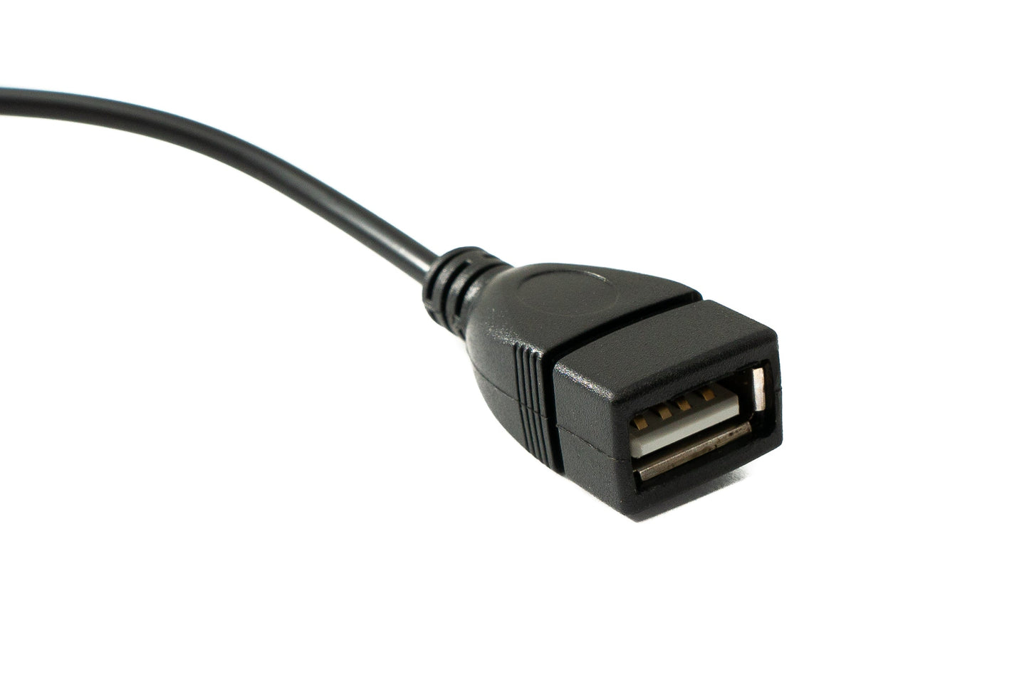 SYSTEM-S USB 2.0 Kabel 30 cm Typ A Stecker zu Buchse Schalter Winkel Down Angled