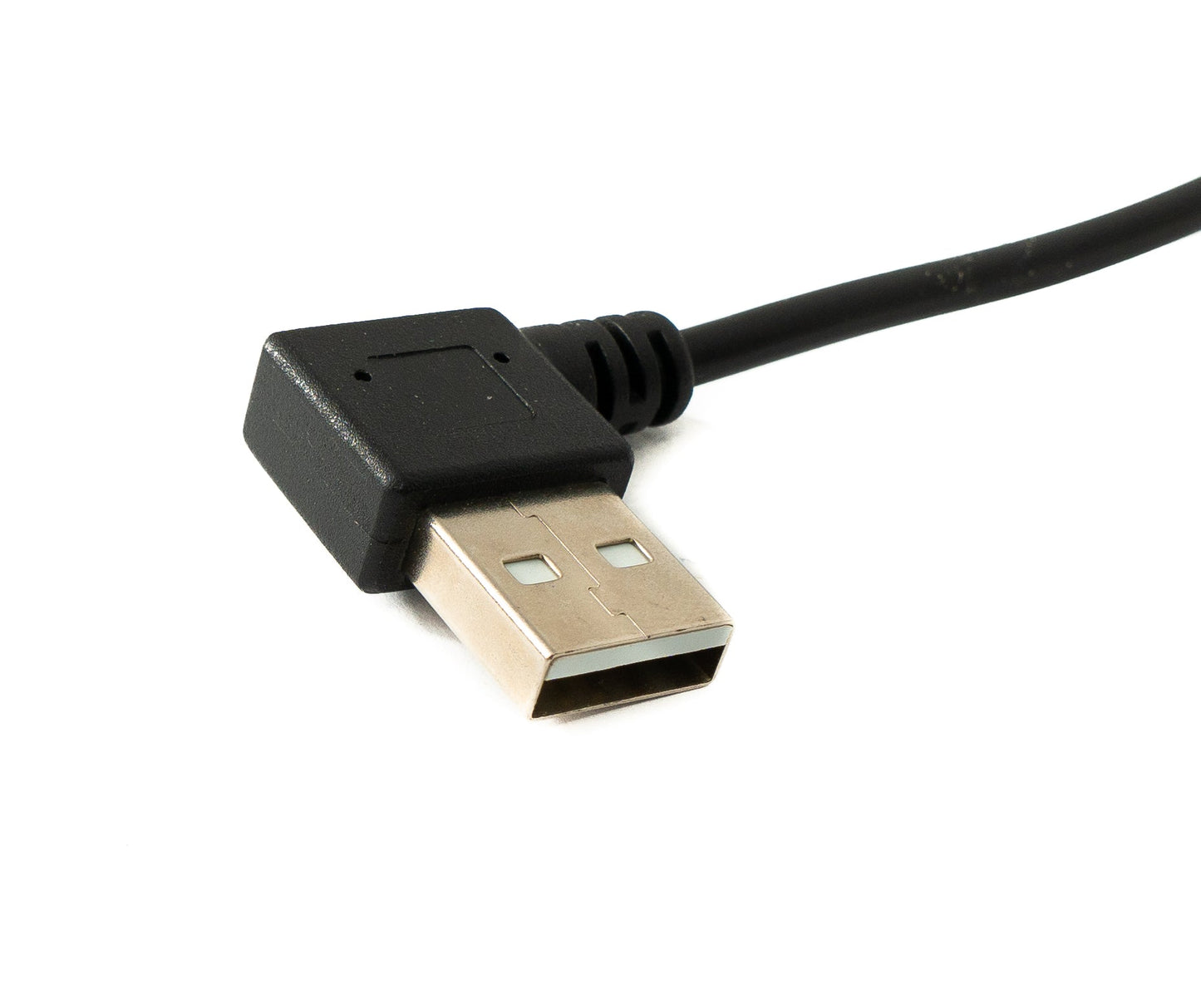 SYSTEM-S USB 2.0 cable 30 cm type A male to female switch angle right angled 
