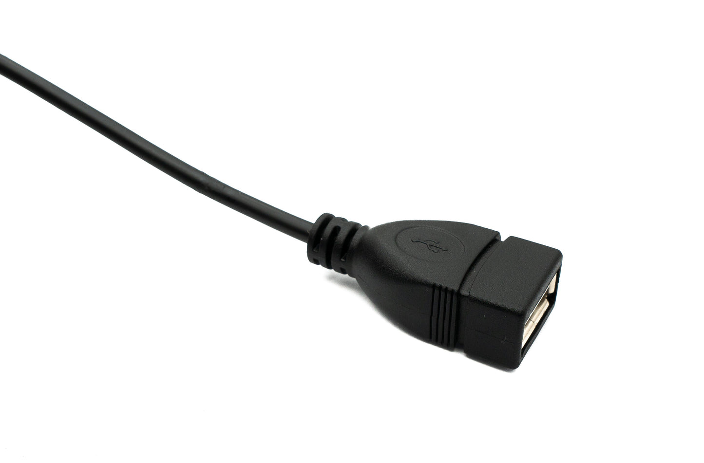 SYSTEM-S USB 2.0 Kabel 30 cm Typ A Stecker zu 2x Buchse Schalter in Schwarz