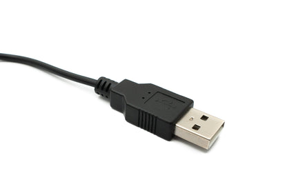 SYSTEM-S USB 3.1 Kabel 120 cm Typ C Stecker zu 2.0 A Stecker Schalter in Schwarz