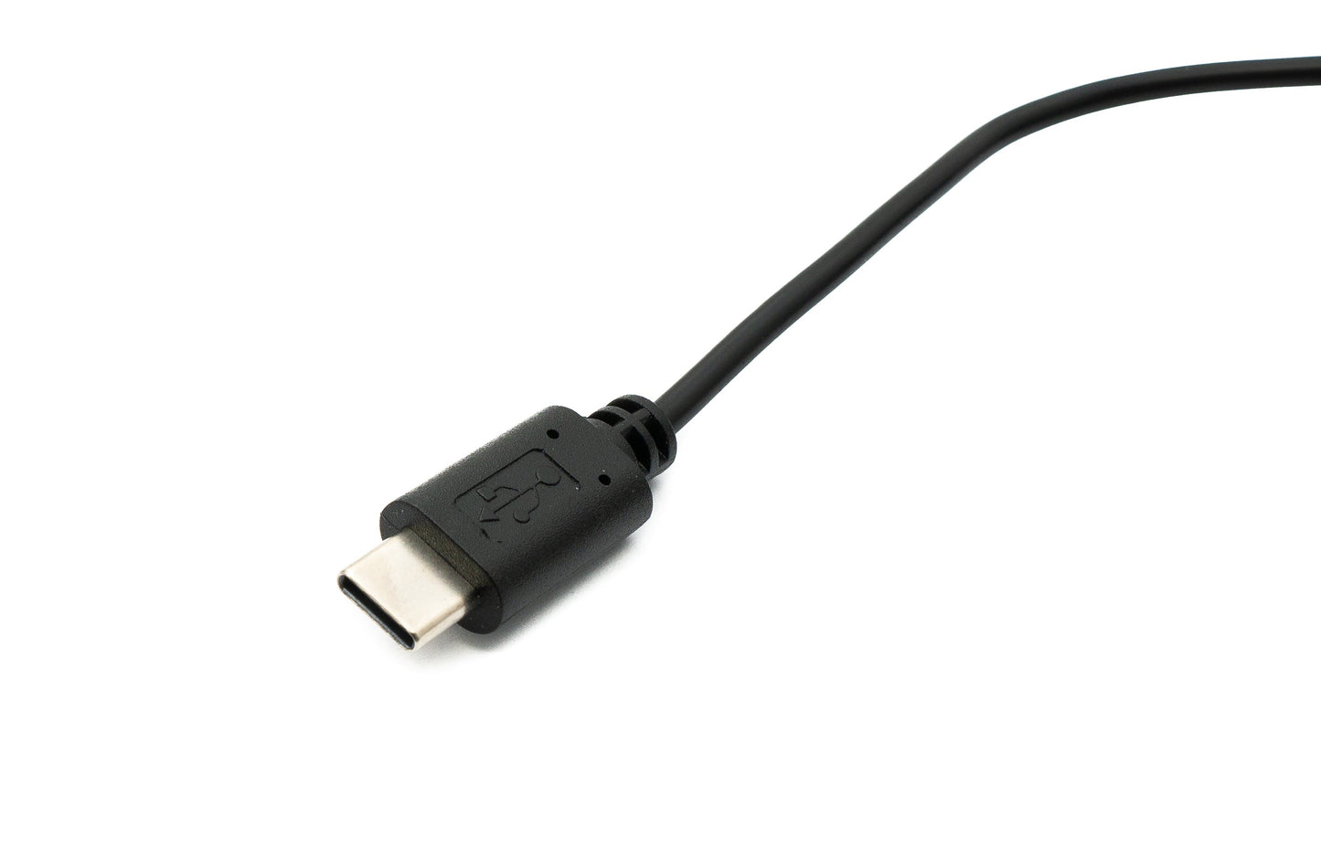 SYSTEM-S USB 3.1 Kabel 120 cm Typ C Stecker zu 2.0 A Stecker Schalter in Schwarz