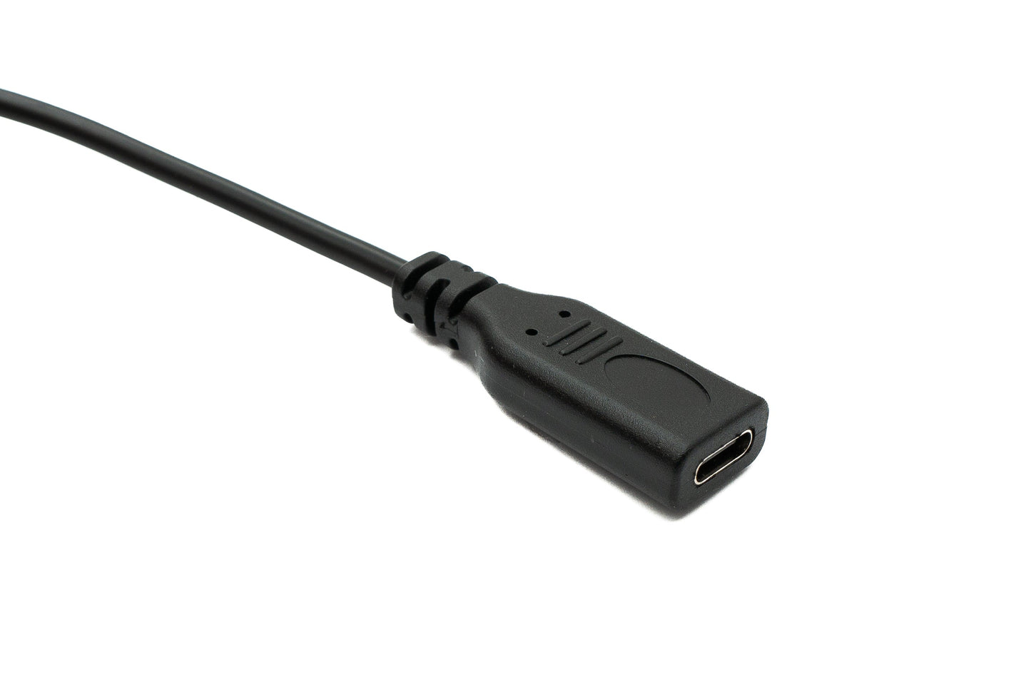 SYSTEM-S USB 3.1 Kabel 30 cm Typ C Stecker zu Buchse Schalter Adapter in Schwarz