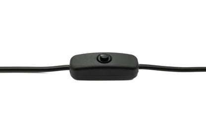 SYSTEM-S USB 3.1 Kabel 30 cm Typ C Stecker zu Buchse Schalter Adapter in Schwarz