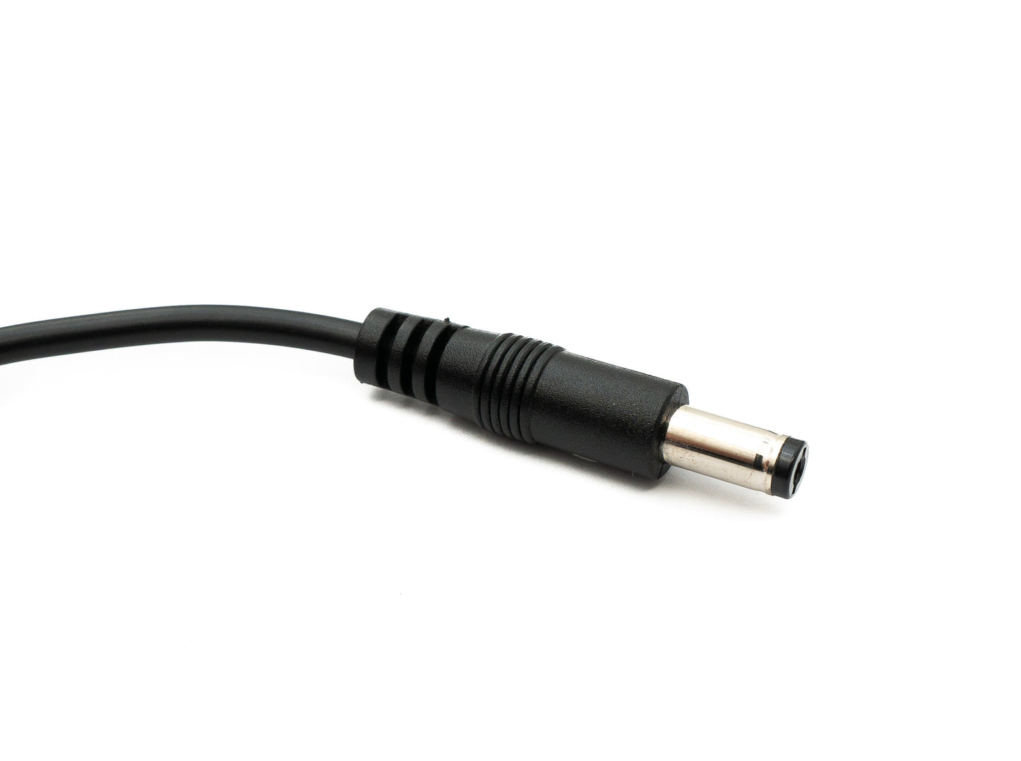 SYSTEM-S DC Kabel 20 cm 24V 5,5 x 2,5 Stecker zu Buchse Schalter in Schwarz