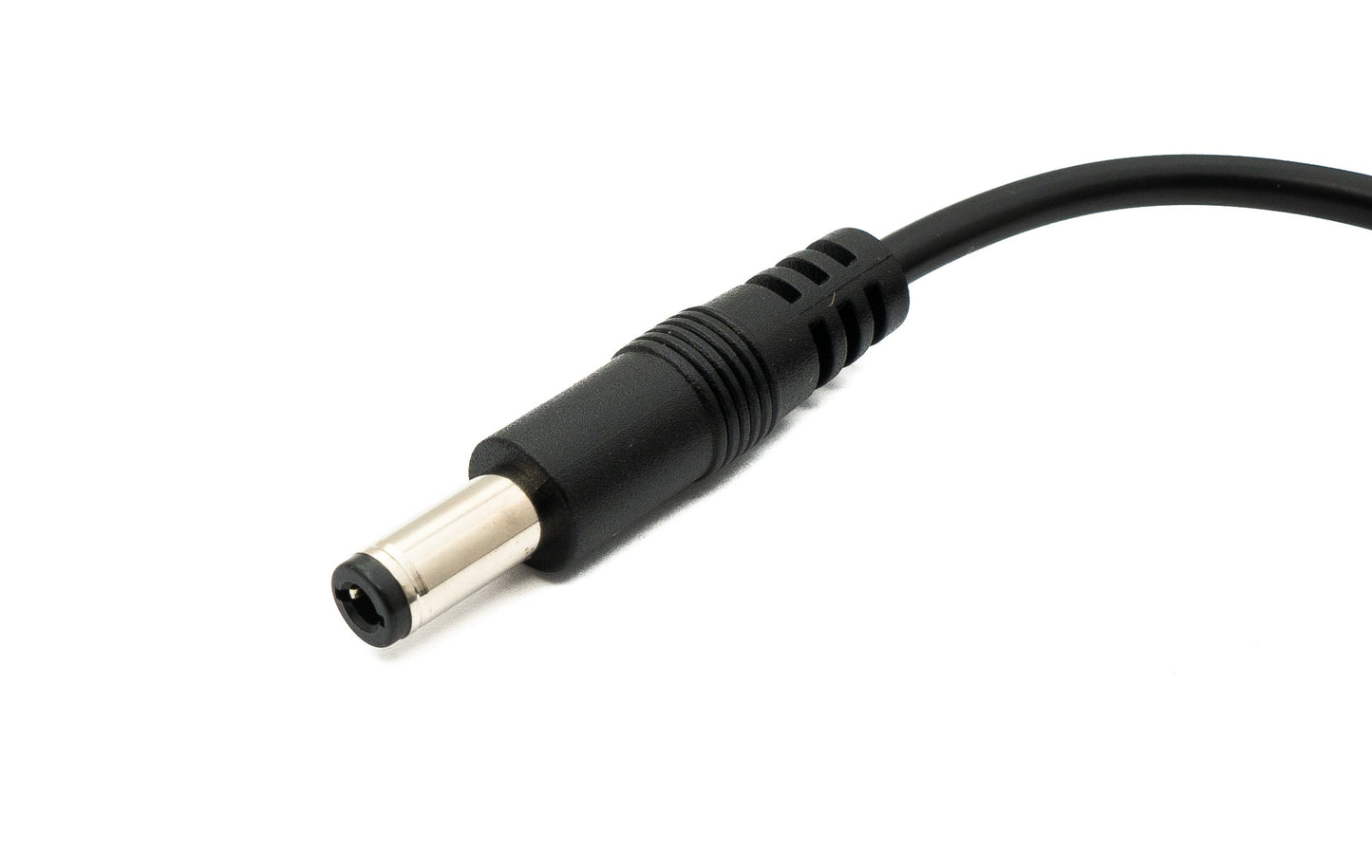 SYSTEM-S DC Kabel 20 cm 24V 5,5 x 2,1 Stecker zu Buchse Schalter in Schwarz