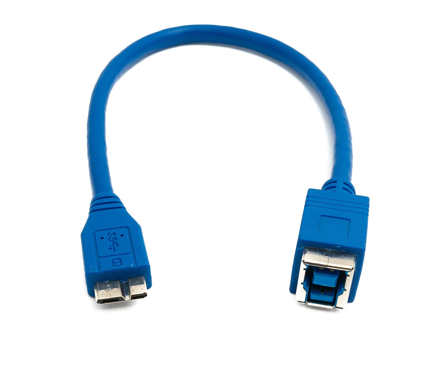 SYSTEM-S USB 3.0 cable 30 cm Type B female to Micro B male 5 Gbit/s in blue