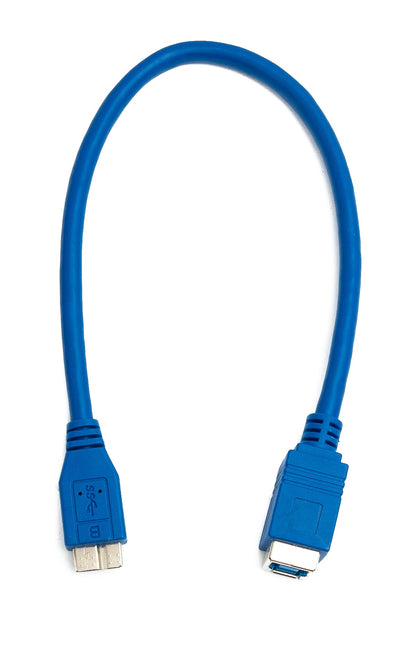 SYSTEM-S USB 3.0 cable 30 cm Type B female to Micro B male 5 Gbit/s in blue