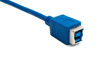 SYSTEM-S USB 3.0 cable 30 cm Type B female to Micro B male 5 Gbit/s in blue