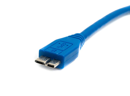 SYSTEM-S USB 3.0 cable 30 cm Type B female to Micro B male 5 Gbit/s in blue