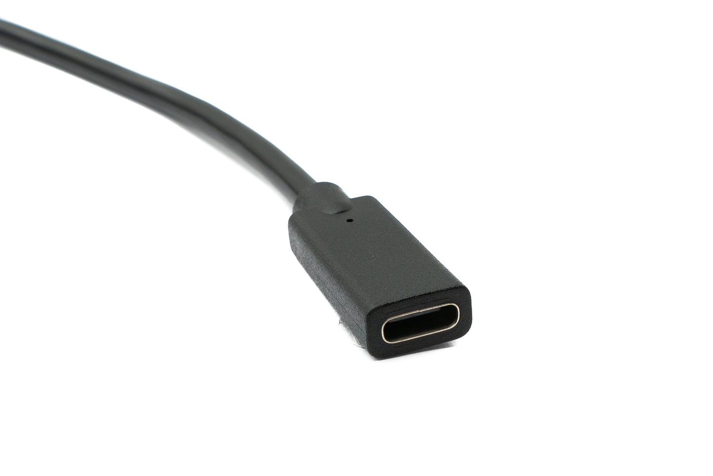 SYSTEM-S USB 3.1 cable 180 cm type C female to male spiral left right angled