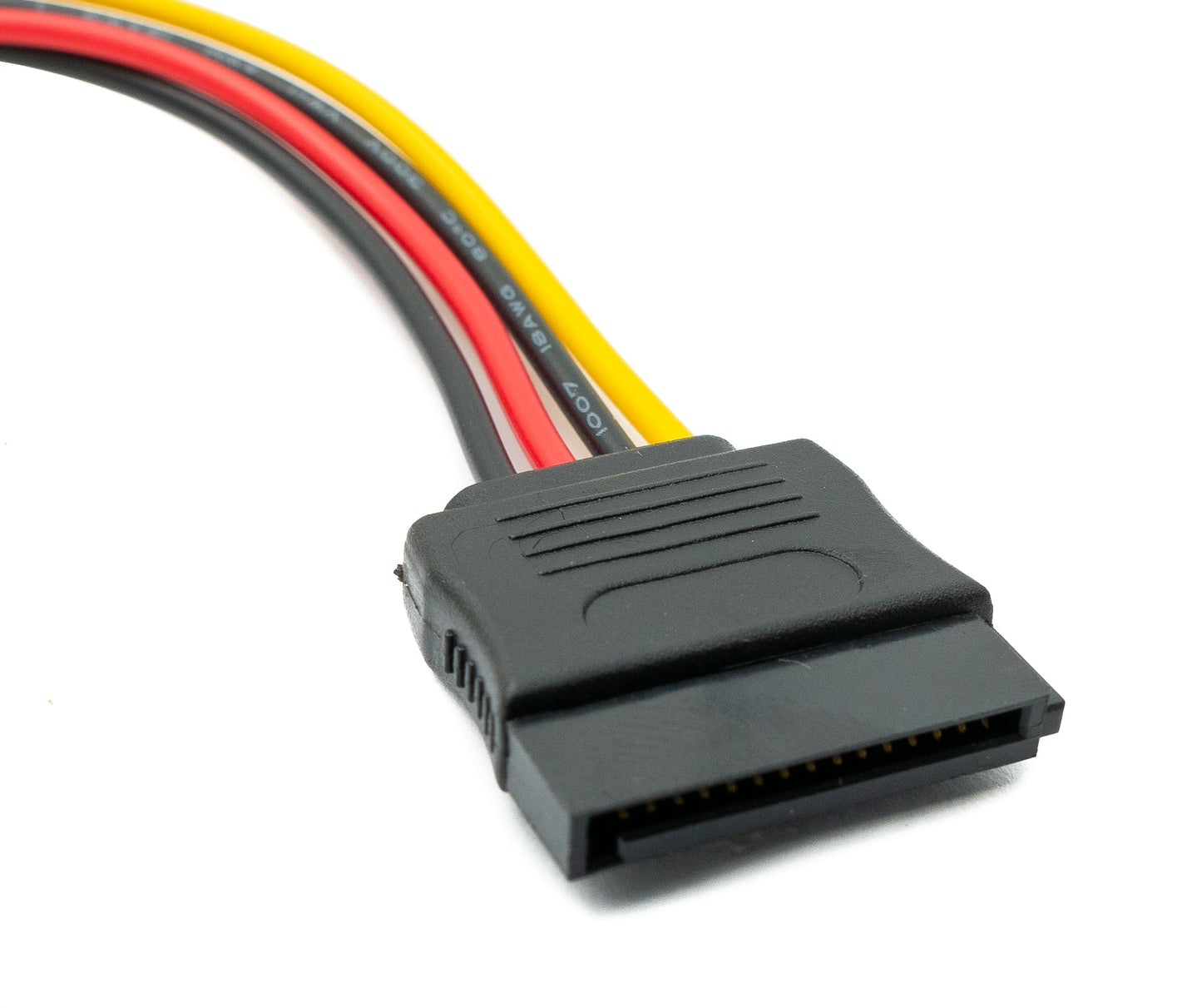 SYSTEM-S SATA cable 20 cm 15-pin socket to IDE 4-pin Molex socket for hard disk drives