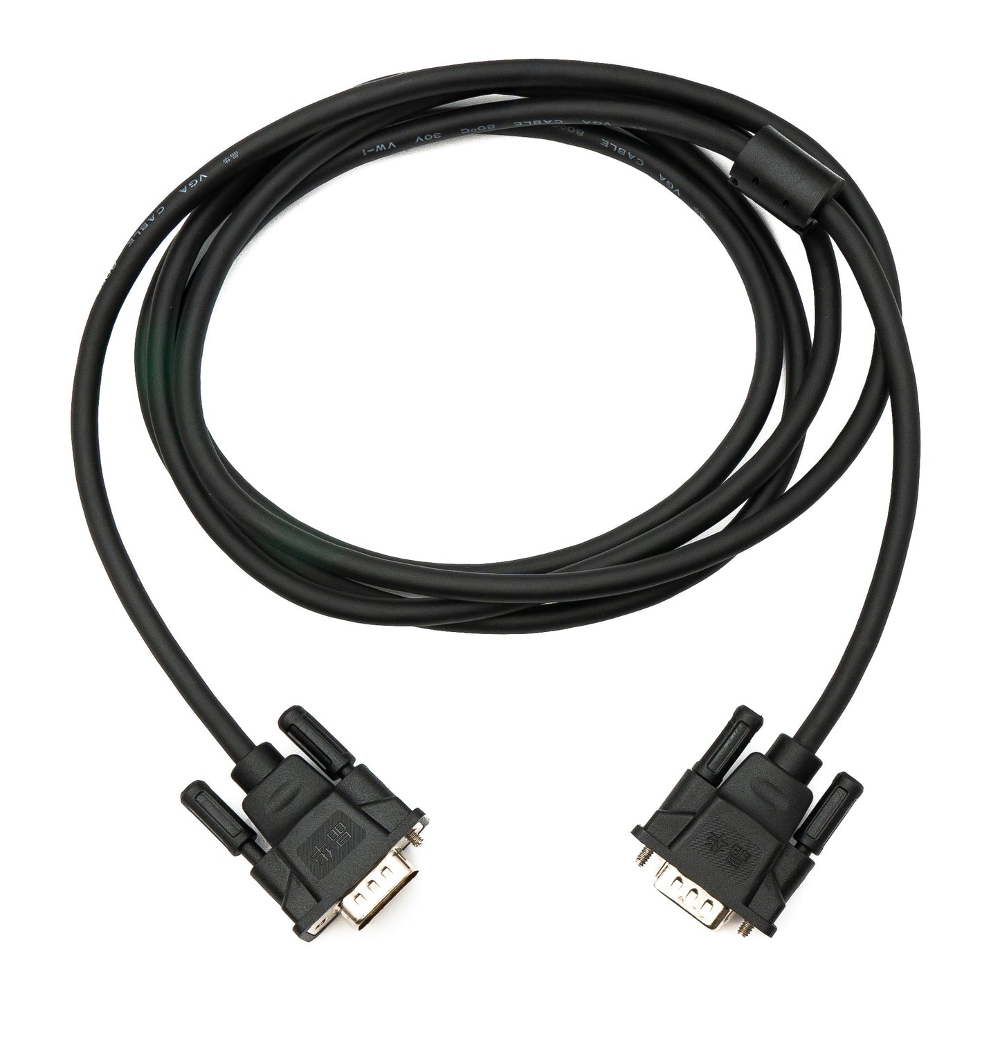 SYSTEM-S VGA Kabel 2 m HD15 Stecker zu Stecker Panel Mount Schraube DSub 15pin