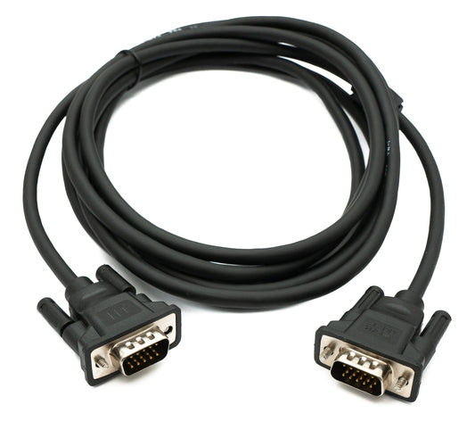 SYSTEM-S VGA cable 3 m HD15 male to male panel mount screw DSub 15pin