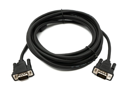 SYSTEM-S VGA Kabel 5 m HD15 Stecker zu Stecker Panel Mount Schraube DSub 15pin