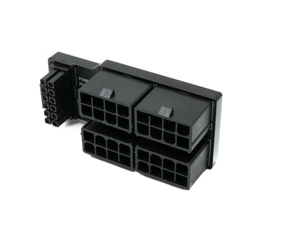SYSTEM-S ATX3.0 Adapter PCI-E 5.0 12 Pin Buchse zu 32 Pin Stecker Up Angled Winkel für RTX 5090Ti 4080