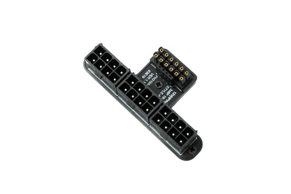 SYSTEM-S ATX3.0 Adapter PCI-E 5.0 12 Pin Buchse zu 24 Pin Stecker Down Angled Winkel für RTX 5090Ti 4080