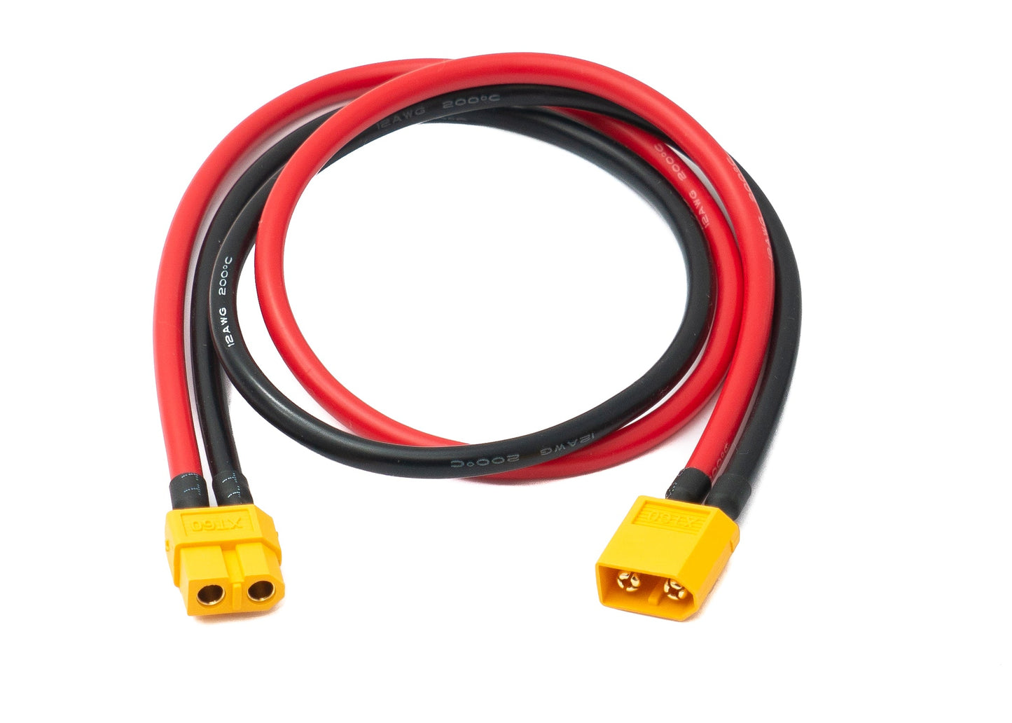 SYSTEM-S XT60 12AWG Kabel 50 cm Stecker zu Buchse Verlängerung für Solarpanel Solarmodul