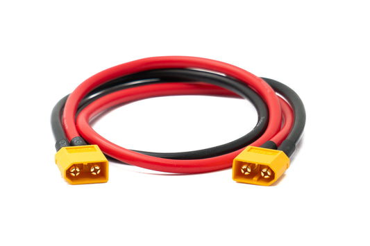 SYSTEM-S XT60 12AWG Kabel 50 cm Stecker zu Stecker Verlängerung für Solarpanel Solarmodul