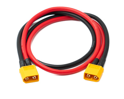 SYSTEM-S XT60 12AWG Kabel 50 cm Stecker zu Stecker Verlängerung für Solarpanel Solarmodul