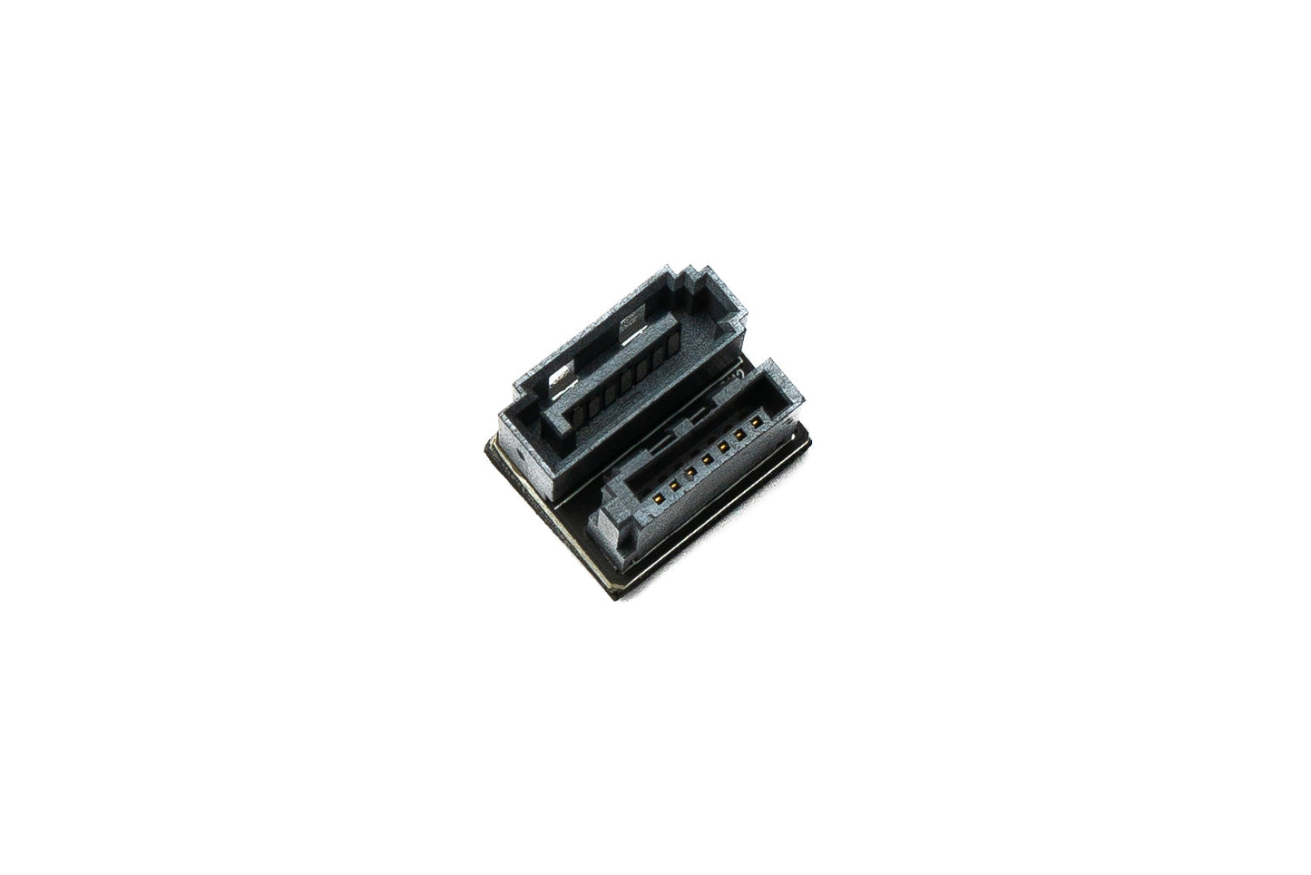 SYSTEM-S SATA Adapter 7Pin Buchse zu Stecker Kabel 180° U Turn Winkel für Mainboard SSD HDD