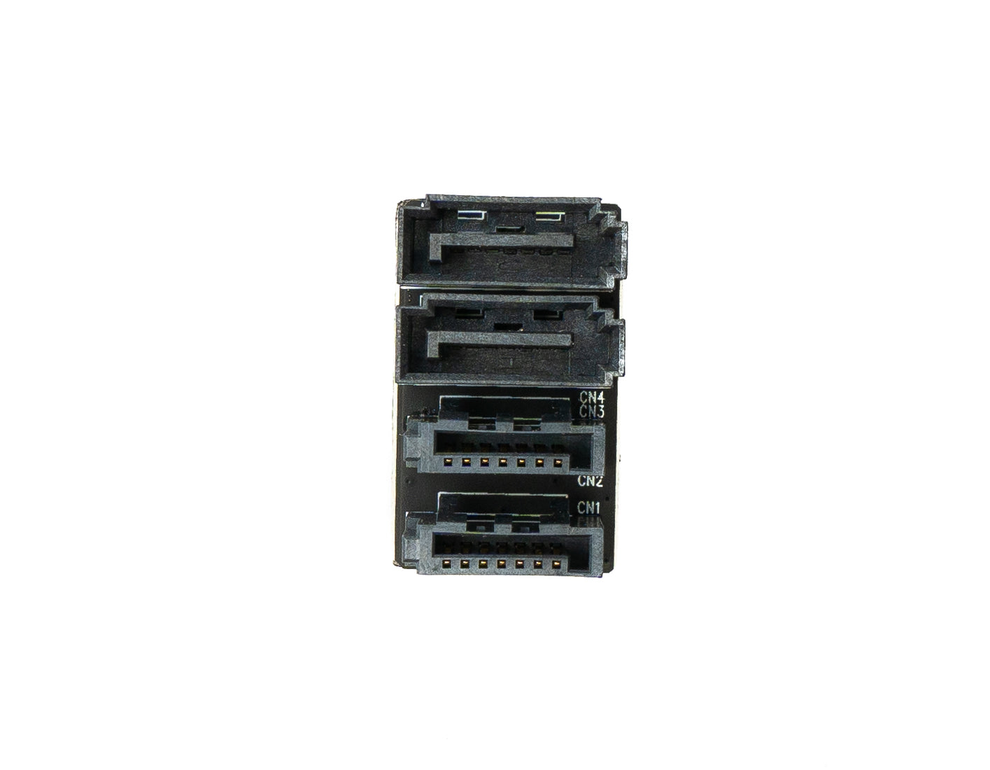SYSTEM-S SATA Adapter 2x 7Pin Buchse zu 2x Stecker Kabel 180° U Turn Winkel für Mainboard SSD HDD