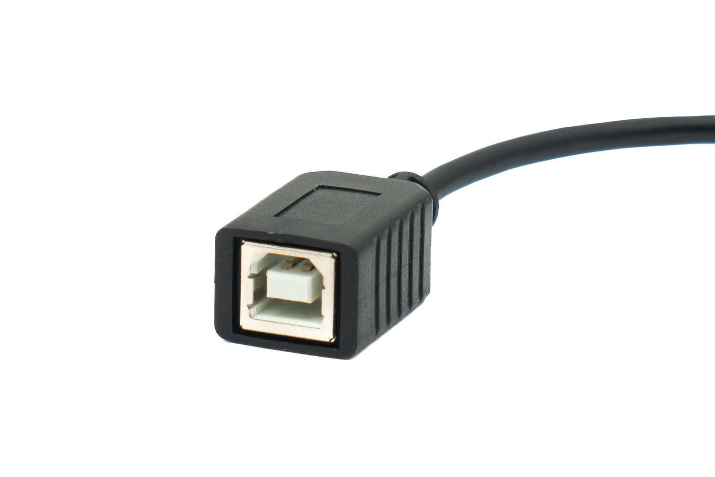 SYSTEM-S USB 2.0 cable 20 cm type B male to female in black