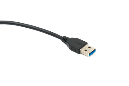 SYSTEM-S USB 3.0 Kabel 40 cm Typ A Stecker zu Stecker Right Angled Winkel 5 Gbit/s Schwarz