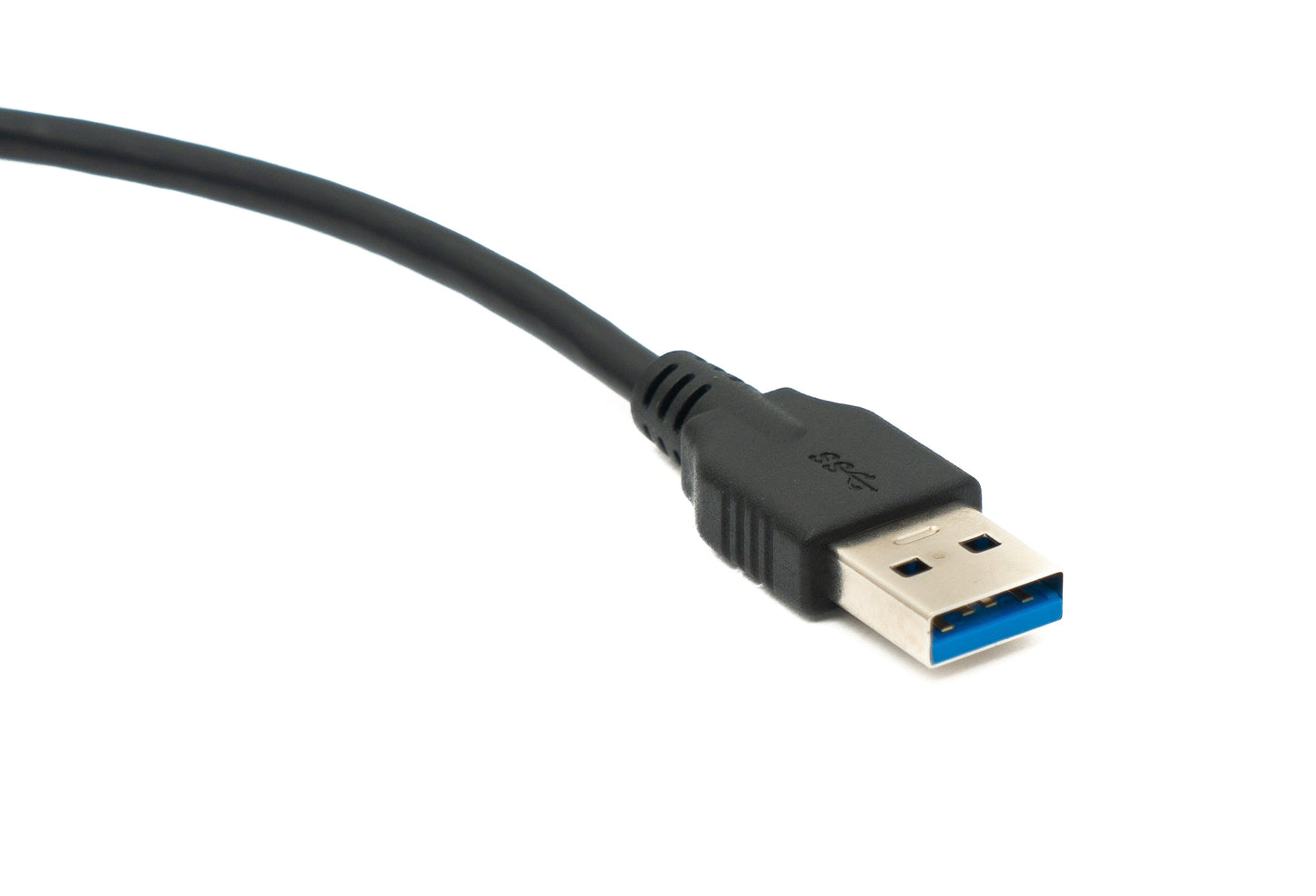 SYSTEM-S USB 3.0 cable 40 cm Type A male to male down angled 5 Gbit/s black