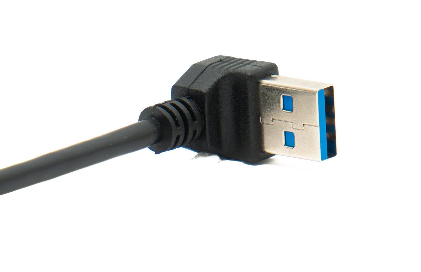 SYSTEM-S USB 3.0 cable 40 cm Type A male to male down angled 5 Gbit/s black