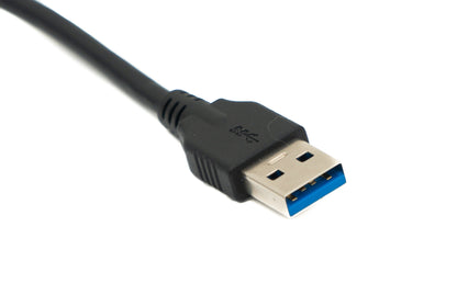 SYSTEM-S USB 3.0 cable 40 cm Type A male to male Left Angled 5 Gbit/s Black