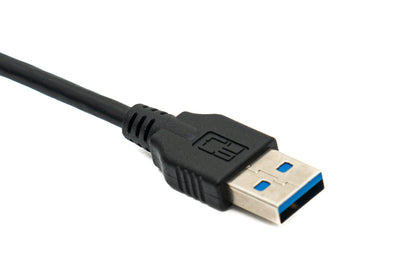 SYSTEM-S USB 3.0 cable 40 cm Type A male to male Up Angled 5 Gbit/s Black