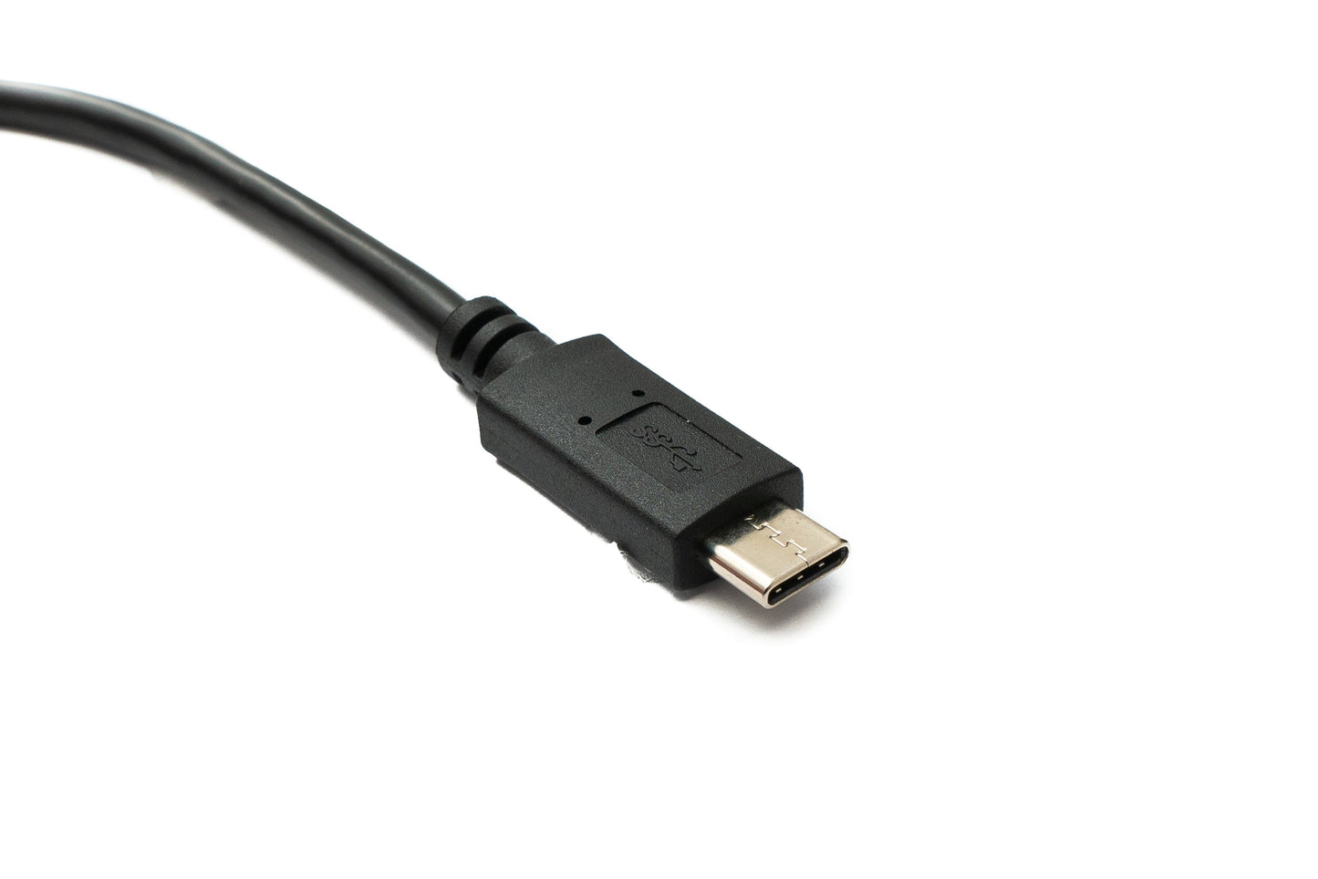 SYSTEM-S USB 3.0 Kabel 50 cm Micro B Buchse zu 3.1 Typ C Stecker Panel Mount Schraube 5 Gbit/s 100W