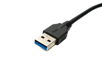 SYSTEM-S USB 3.0 cable 50 cm Micro B female to 3.0 Type A male panel mount screw 5 Gbit/s 100W