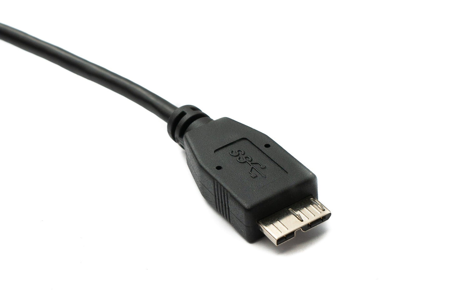 SYSTEM-S USB 3.0 cable 50 cm Micro B female to male panel mount screw 5 Gbit/s 100W