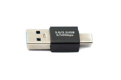 SYSTEM-S USB 3.0 Adapter Typ A Stecker zu 3.1 C Stecker unidirektional Kabel 10 Gbit/s 100W