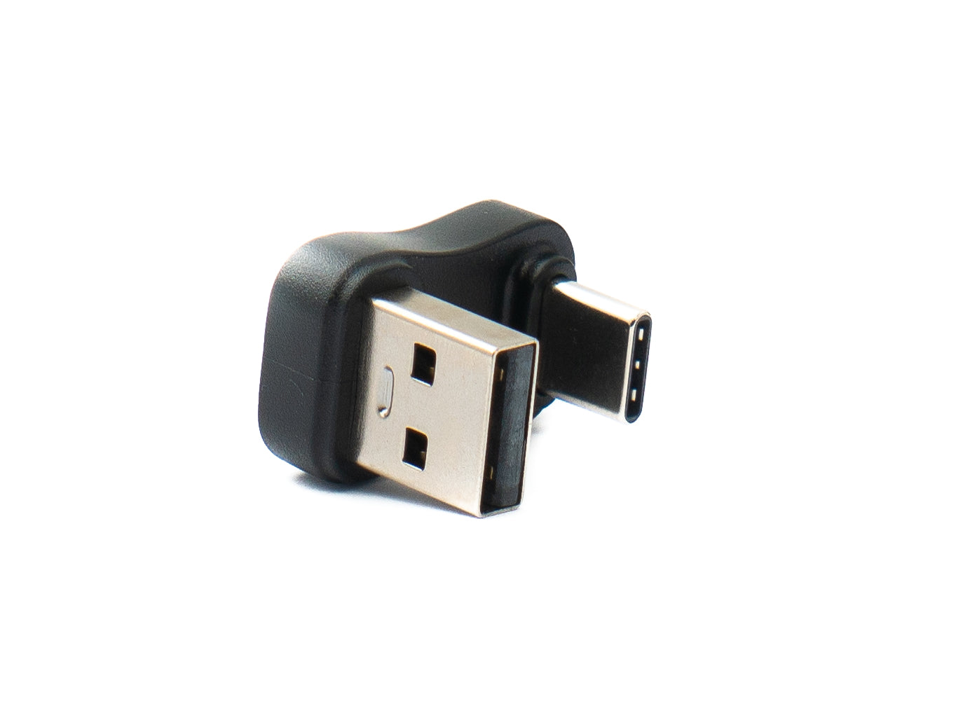 SYSTEM-S USB 3.0 Adapter Typ A Stecker zu 3.1 C Stecker unidirektional 180° U Turn Winkel Up Angled Kabel 10 Gbit/s 100W