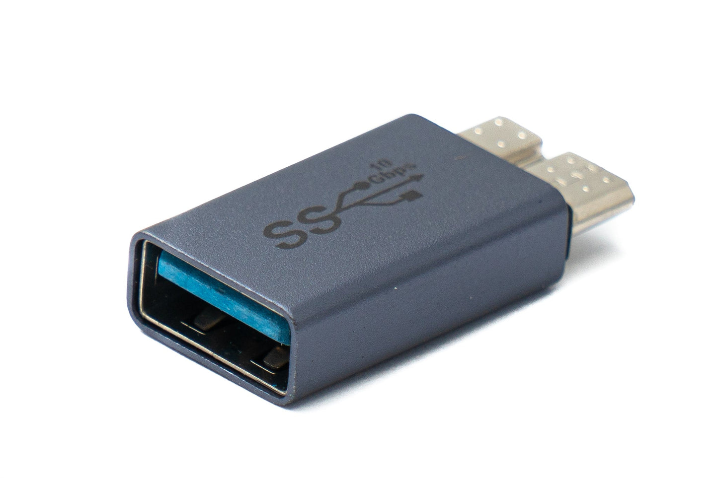 SYSTEM-S USB 3.0 Adapter Typ A Buchse zu Micro B Stecker unidirektional Kabel 5 Gbit/s 100W
