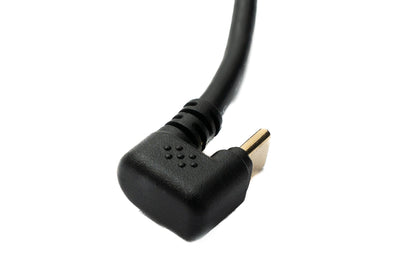 SYSTEM-S USB 3.1 Kabel 30 cm Typ C Stecker zu 3.0 A Stecker 180° U Turn Winkel abwärts gewinkelt Adapter 5 Gbit/s 100W