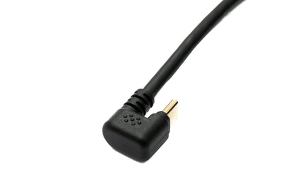 SYSTEM-S USB 3.1 Kabel 30 cm Typ C Stecker zu 3.0 A Stecker 180° U Turn Winkel rechts gewinkelt Adapter 5 Gbit/s 100W