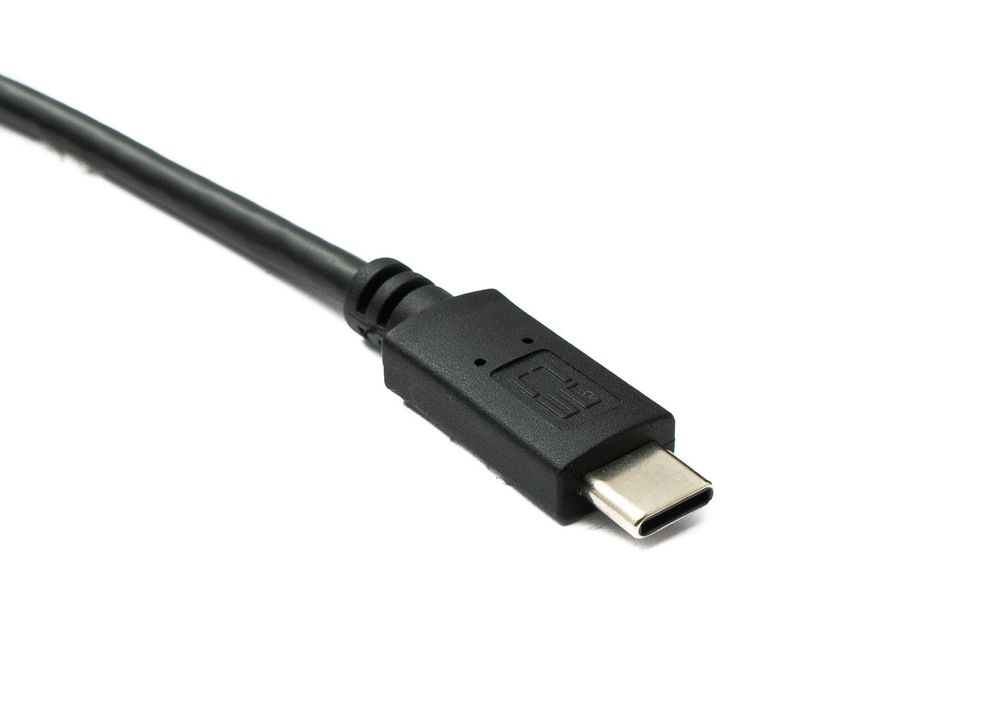 SYSTEM-S USB 3.0 Kabel 100 cm Micro B Stecker zu 3.1 Typ C Stecker Winkel Down Angled Panel Mount Schraube