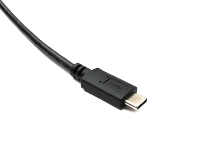 SYSTEM-S USB 3.0 Kabel 100 cm Micro B Stecker zu 3.1 Typ C Stecker Winkel Left Angled Panel Mount Schraube