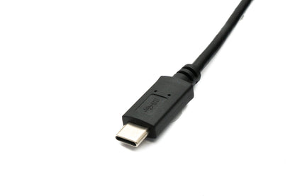 SYSTEM-S USB 3.0 Kabel 100 cm Micro B Stecker zu 3.1 Typ C Stecker Winkel Up Angled Panel Mount Schraube