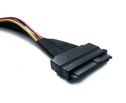 SYSTEM-S SFF-8643 Kabel 100 cm Mini SAS HD zu U.2 SFF-8639 NVMe für SSD Festplatte Motherboard