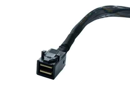SYSTEM-S SFF-8643 Kabel 100 cm Mini SAS HD zu U.2 SFF-8639 NVMe für SSD Festplatte Motherboard