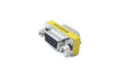 SYSTEM-S D Sub15 Adapter 15 Pin Stecker zu Buchse DB15 Kabel in Grau