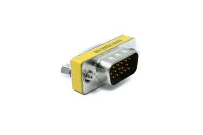 SYSTEM-S D Sub15 Adapter 15 Pin Stecker zu Buchse DB15 Kabel in Grau