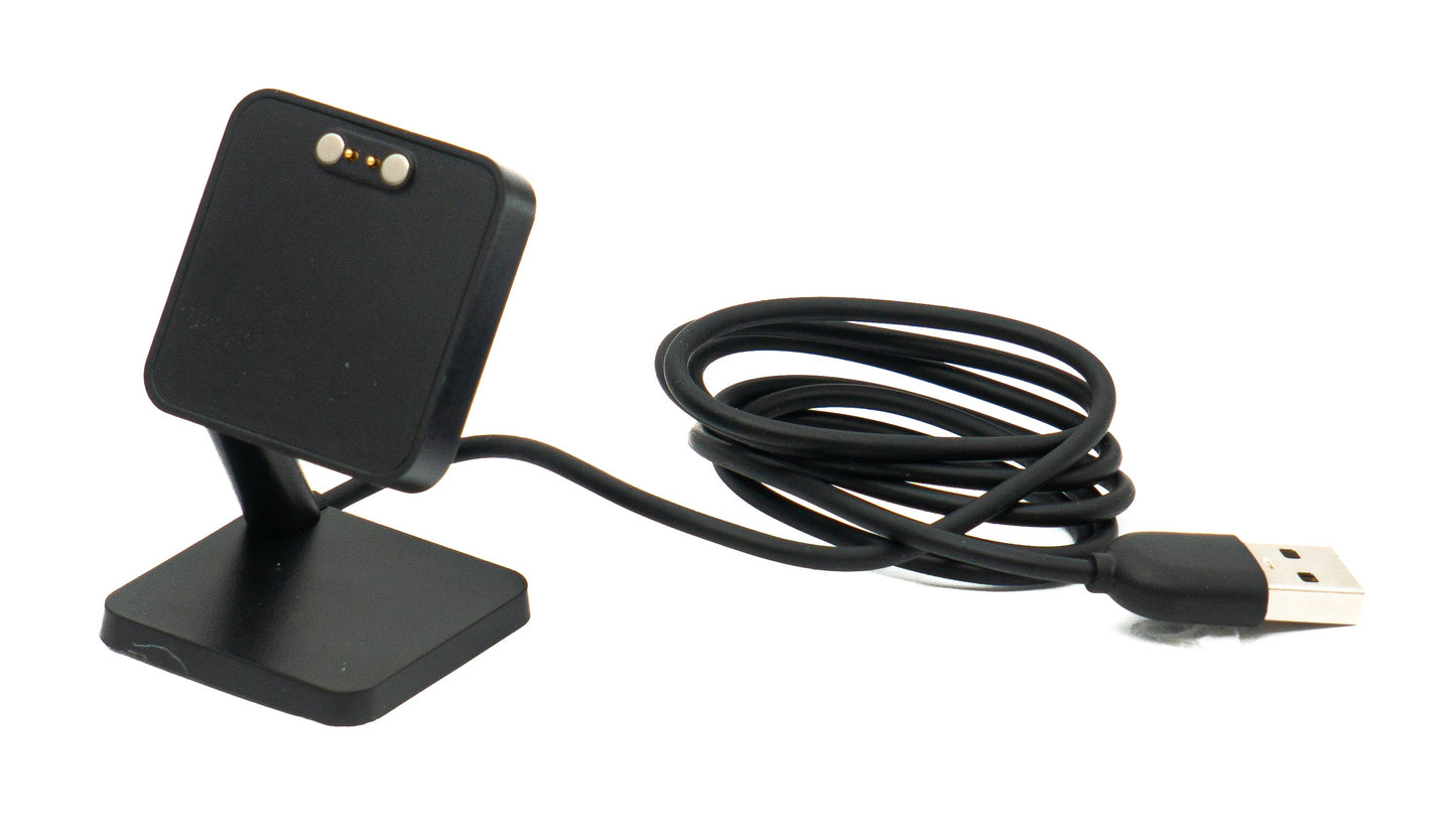SYSTEM-S USB 2.0 Kabel 100 cm Ladestation für QYC GTC GTS Smartwatch in Schwarz