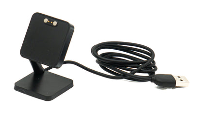 SYSTEM-S USB 2.0 Kabel 100 cm Ladestation für QYC GTC GTS Smartwatch in Schwarz