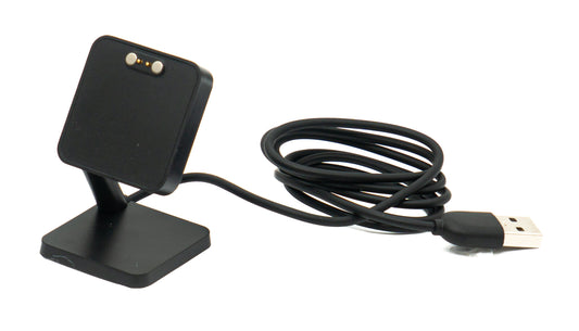 SYSTEM-S USB 2.0 cable 100 cm charging station for QYC GTC GTS Smartwatch in black