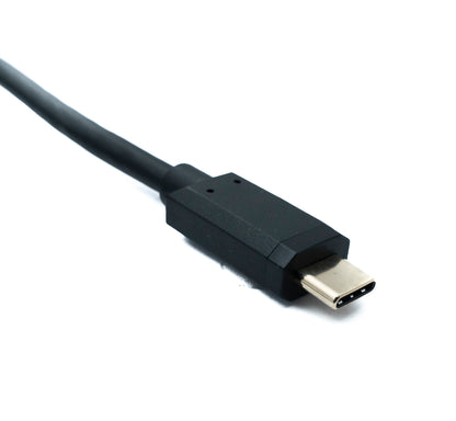 SYSTEM-S USB 3.1 Gen 2 Kabel 100 cm Typ C Stecker zu Stecker Double Screw Winkel Up Down 10 Gbit/s